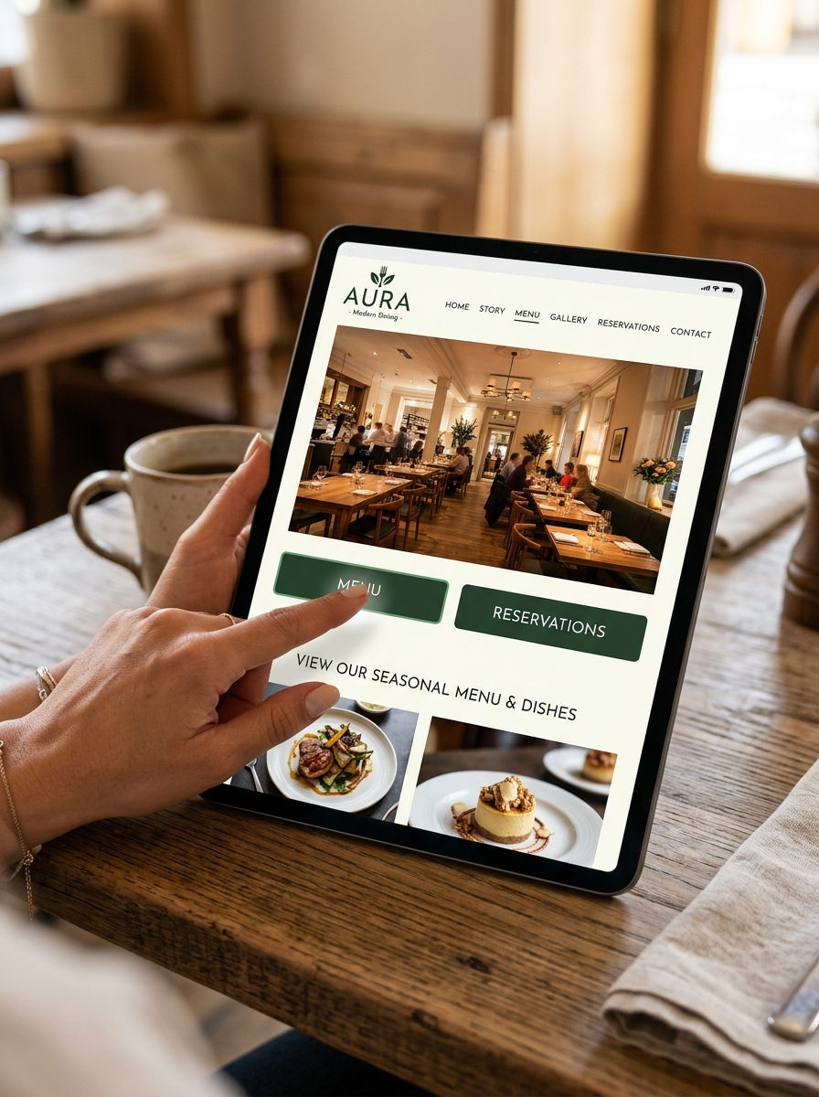 UpWaiter main page example