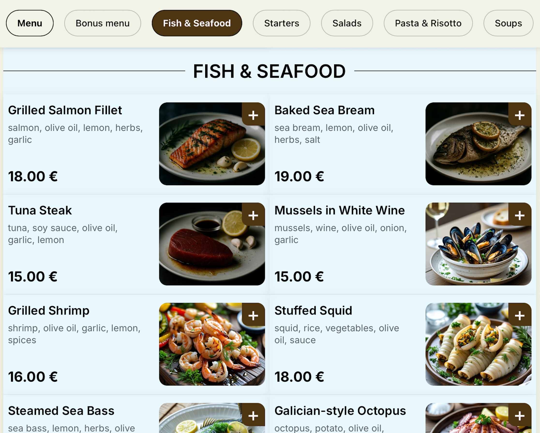 UpWaiter smart menu